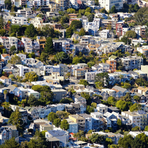Aerial view of San Francisco cityscape, California, United States Aerial view of San Francisco cityscape, California, United States