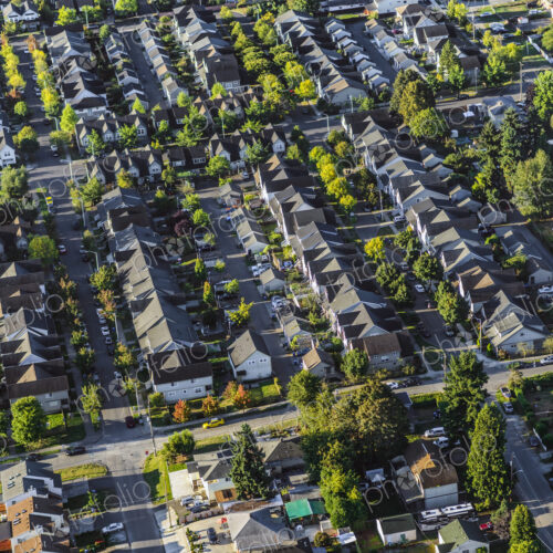 Aerial view of Seattle neighborhood, Washington, United States Aerial view of Seattle neighborhood, Washington, United States