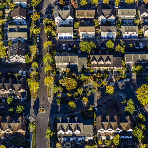 Aerial view of Seattle neighborhood, Washington, United States Aerial view of Seattle neighborhood, Washington, United States