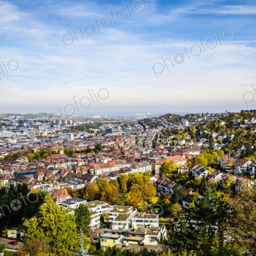 Aerial view of Stuttgart cityscape, Baden Wurttemberg, Germany Aerial view of Stuttgart cityscape, Baden Wurttemberg, Germany