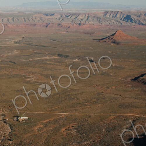 Aerial view of Valley of the Gods, Utah, United States