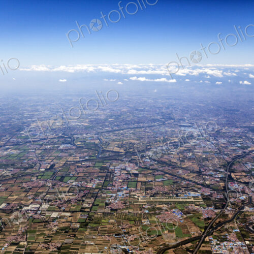 Aerial view of cityscape, Beijing, China Aerial view of cityscape, Beijing, China