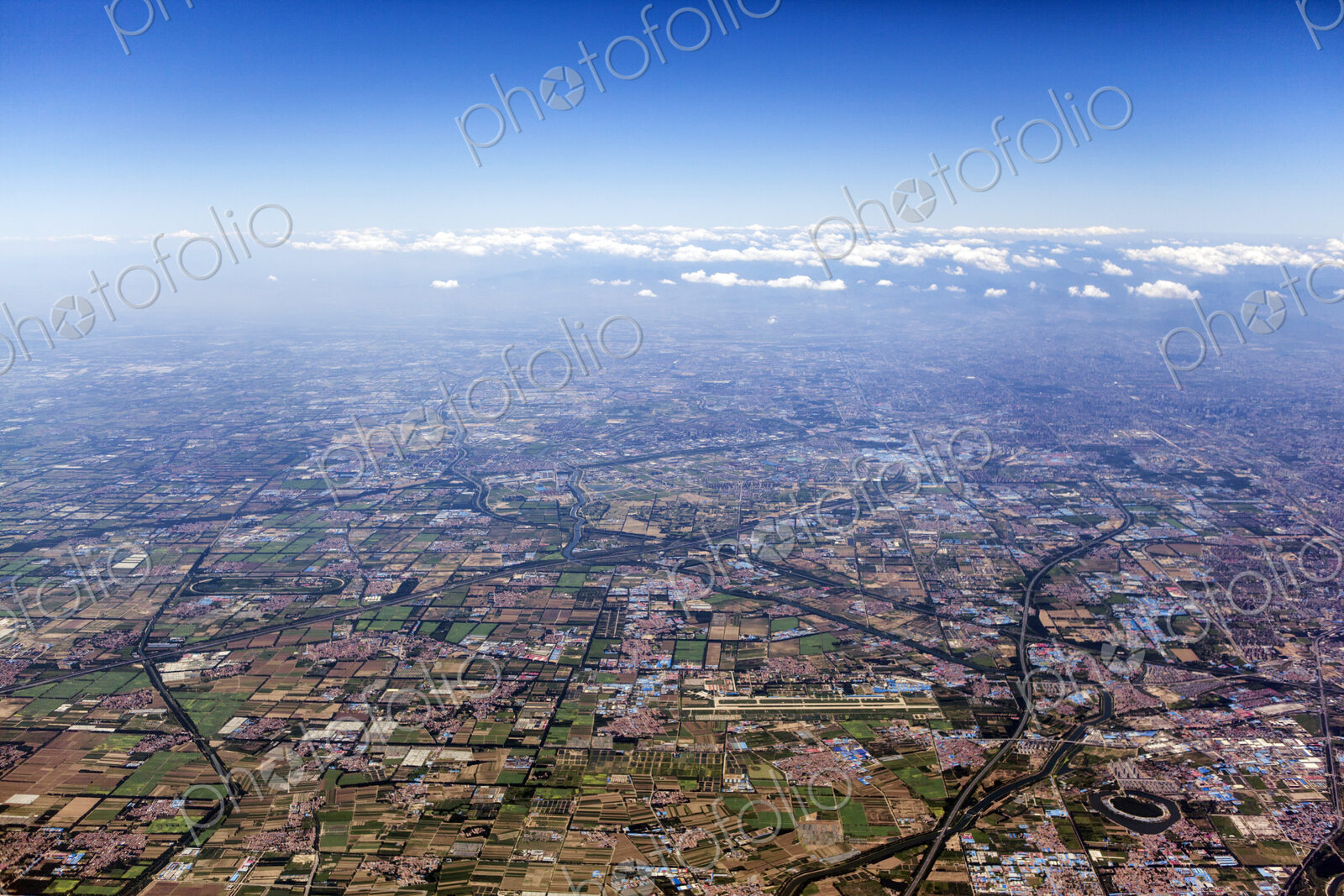 Aerial view of cityscape, Beijing, China