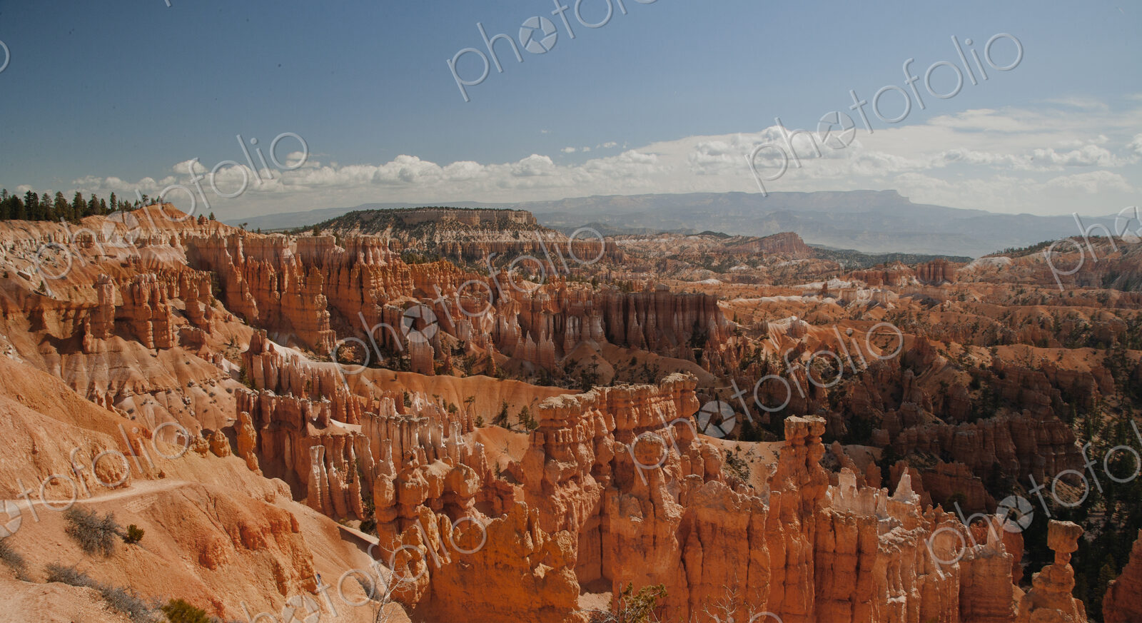 Aerial view of rock formations, Bryce Canyon, Utah, United States