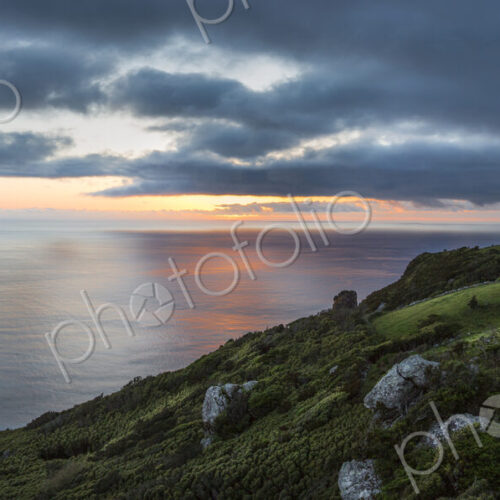 Aerial view of rural fields in coastal landscape Aerial view of rural fields in coastal landscape