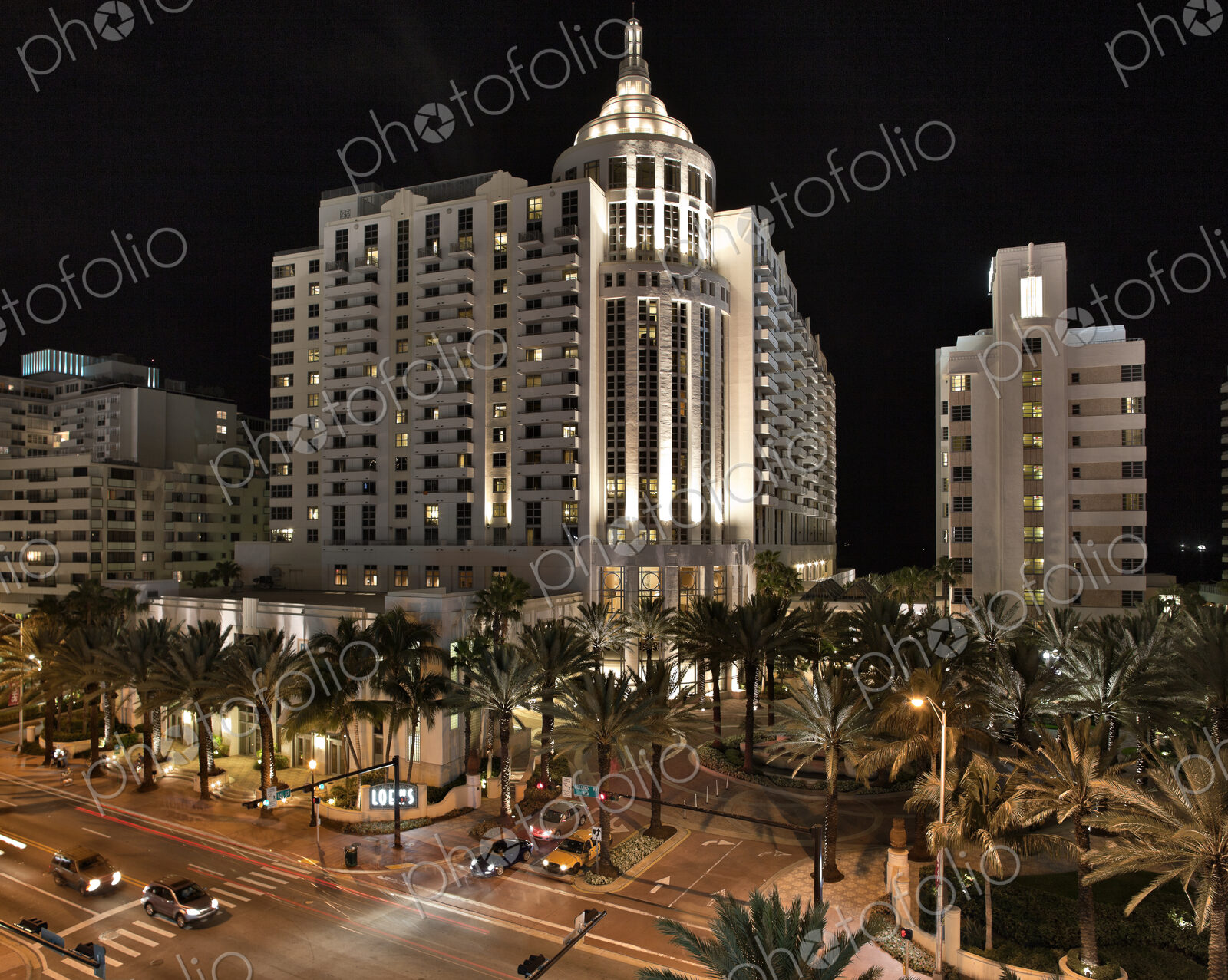 Affluent City Block with Luxury Hotels