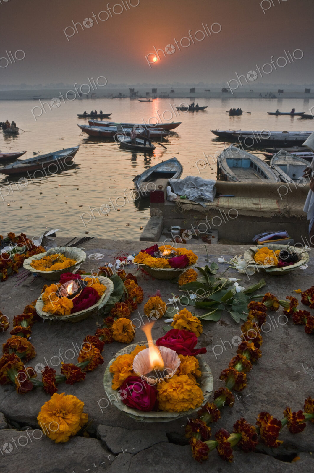 After the Kumbh Mela festival in Varanasi, some pilgrims move to Varanasi on the…