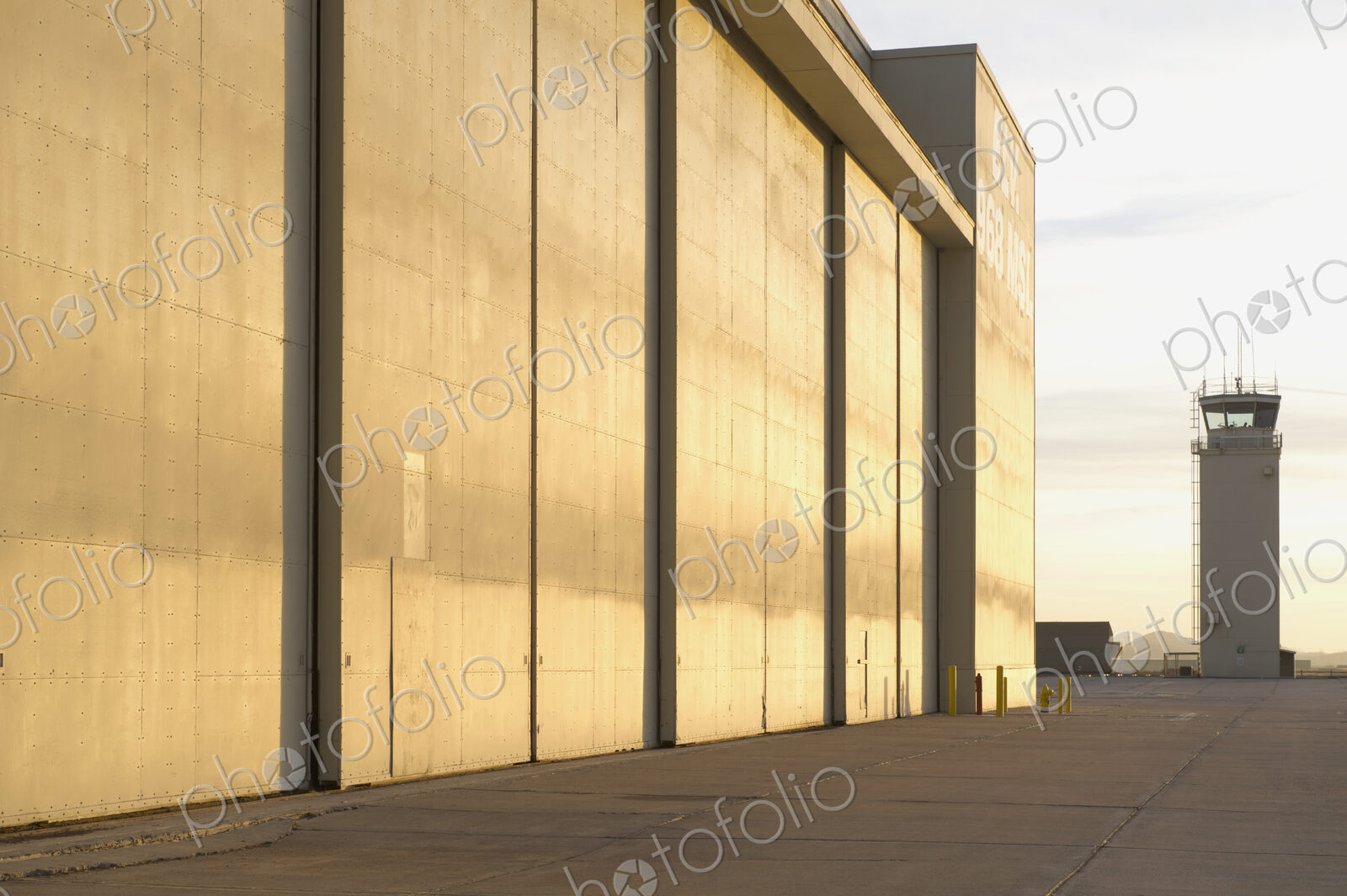 Aircraft Hangers at an Airport