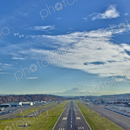 Airplane Landing On Runway