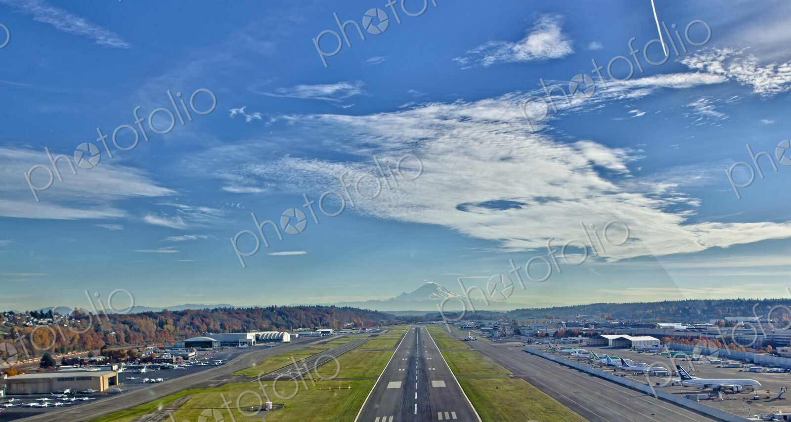 Airplane Landing On Runway