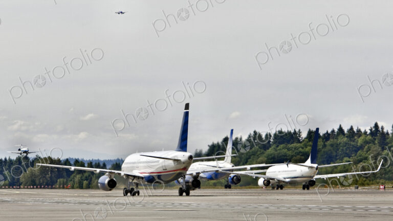 Airplanes on a Runway