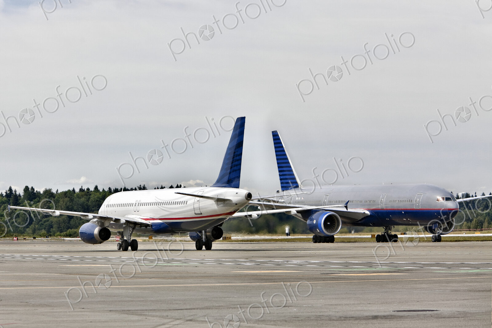 Airplanes on a Runway