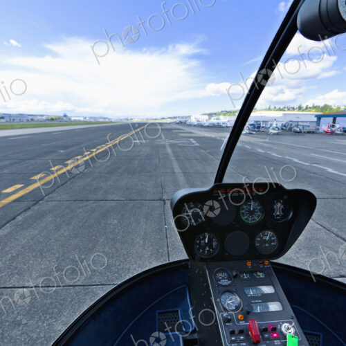 Airport Runway From a Cockpit Airport Runway From a Cockpit