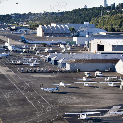 Airport with Grounded Aircraft Airport with Grounded Aircraft