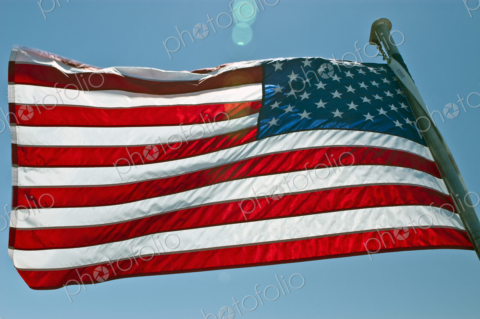 American Flag in the Wind