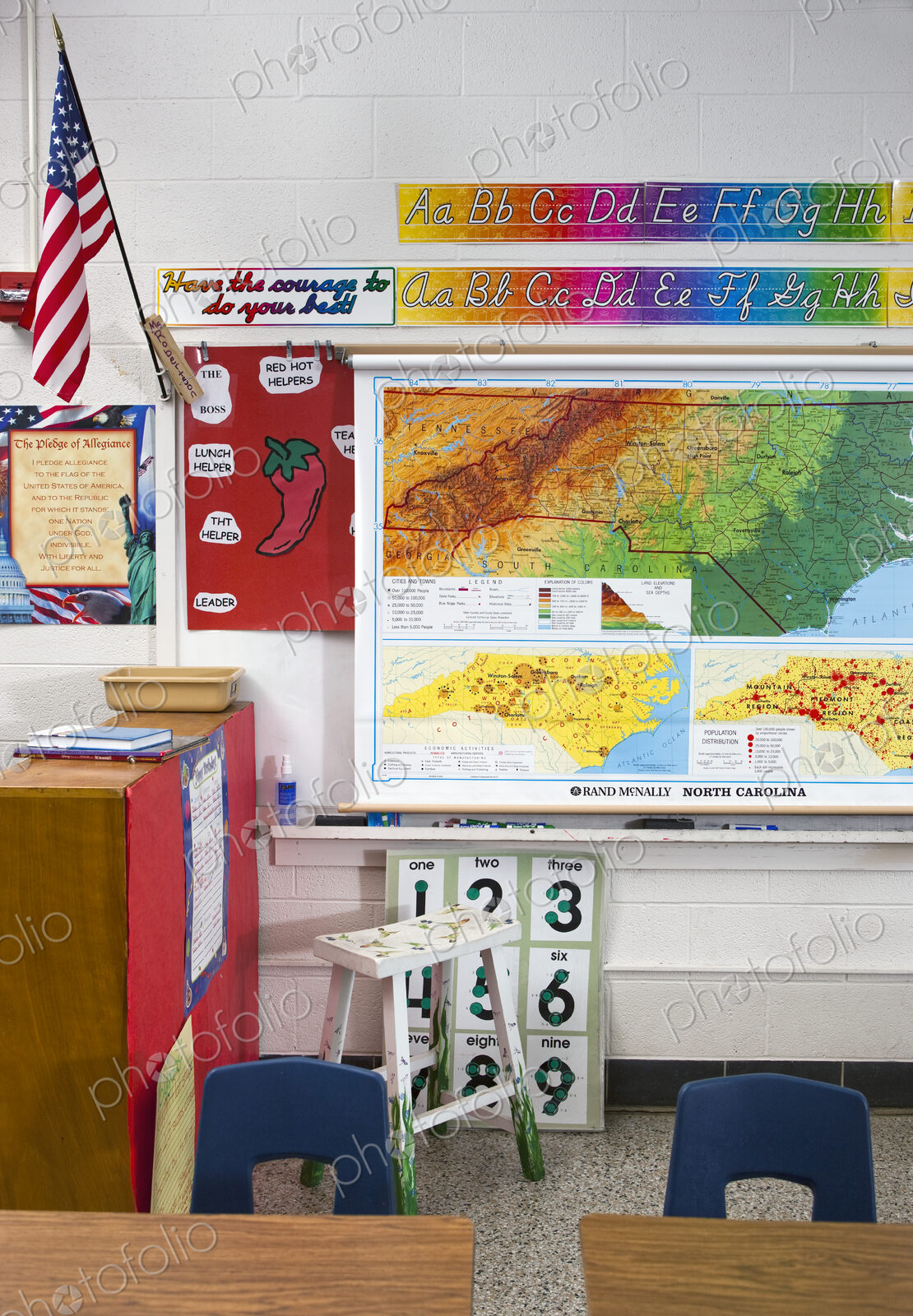 American Grade School Classroom