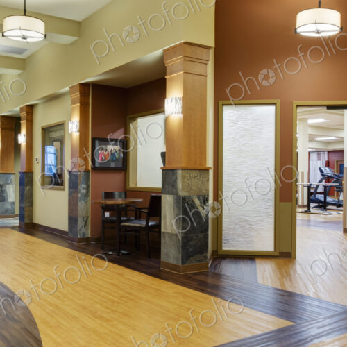 An assisted living and care home for seniors, modern building