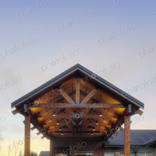 An assisted living and care home for seniors, modern building An assisted living and care home for seniors, modern building