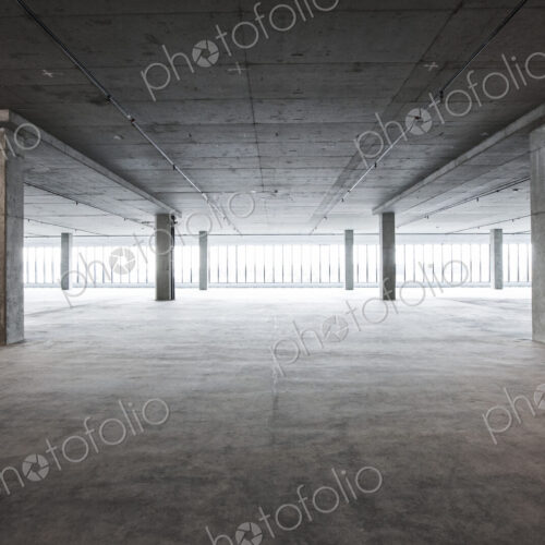 An empty raw business space ready for occupancy.