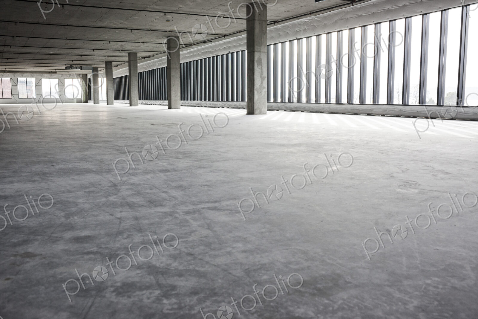 An empty raw business space ready for occupancy.