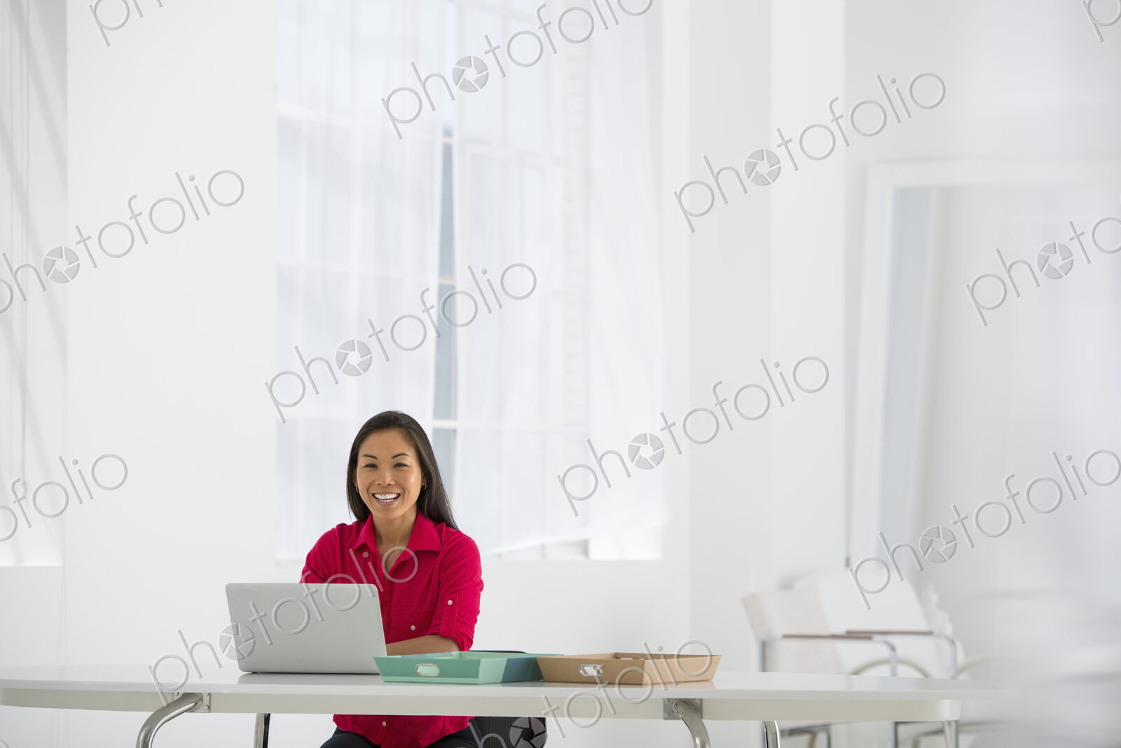 An office in the city. Business.