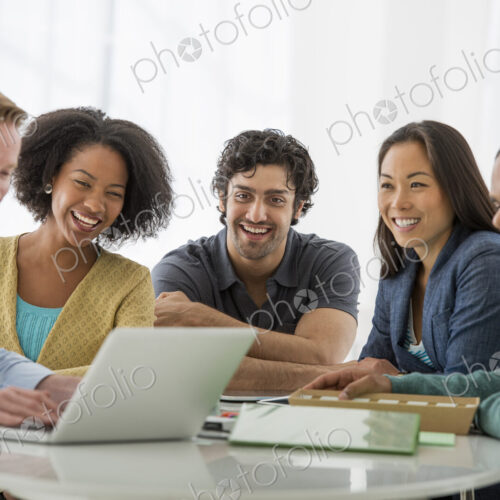 An office in the city. Business. Team meetings. A group sitting down around a table.… An office in the city. Business. Team meetings. A group sitting down around a table.…