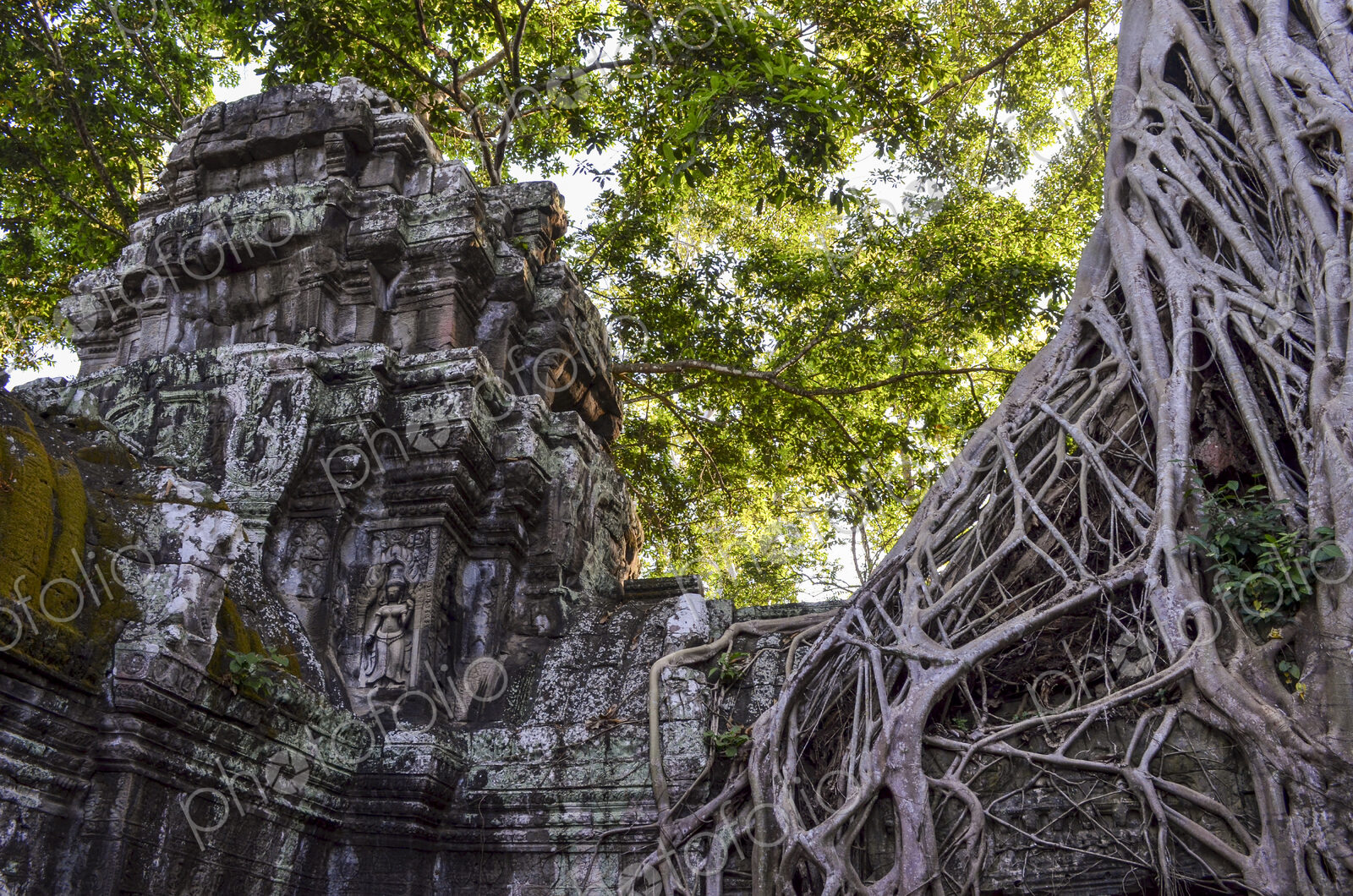 Ankor Wat, a 12th century historic Khmer temple and UNESCO world heritage site. Arches…