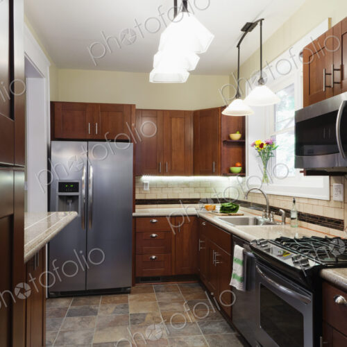 Appliances and cabinets in kitchen Appliances and cabinets in kitchen