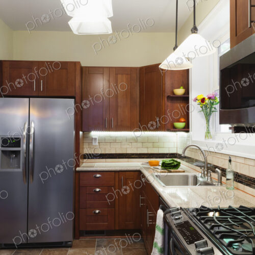 Appliances and cabinets in kitchen Appliances and cabinets in kitchen