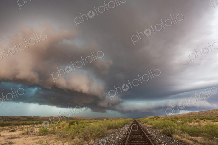 Approaching Storm along TX Highway 90