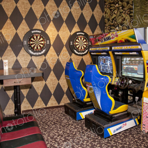 Arcade Game Machines at a Diner Arcade Game Machines at a Diner