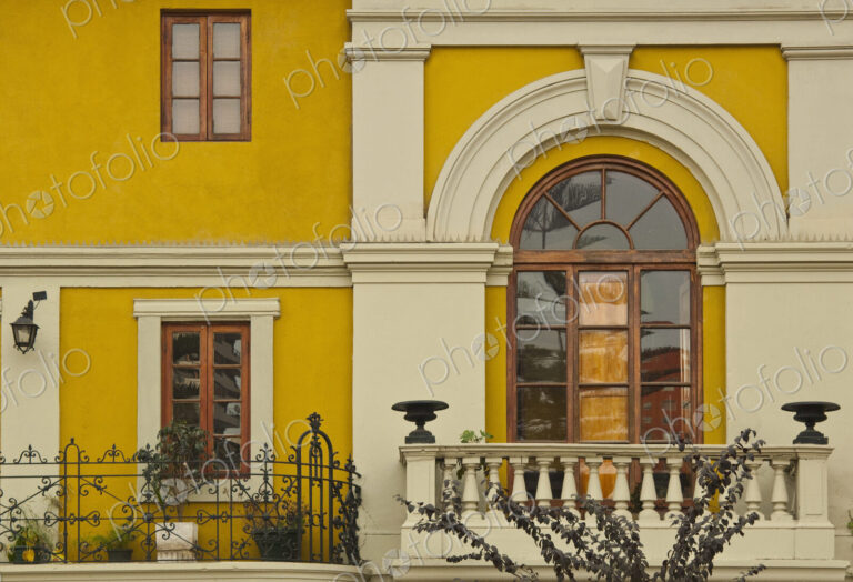 Arched Glass Door in a Wealthy Mansion