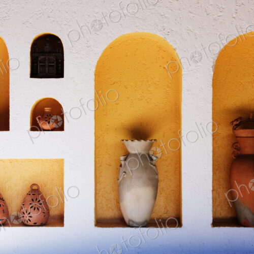 Art Niches with Pottery