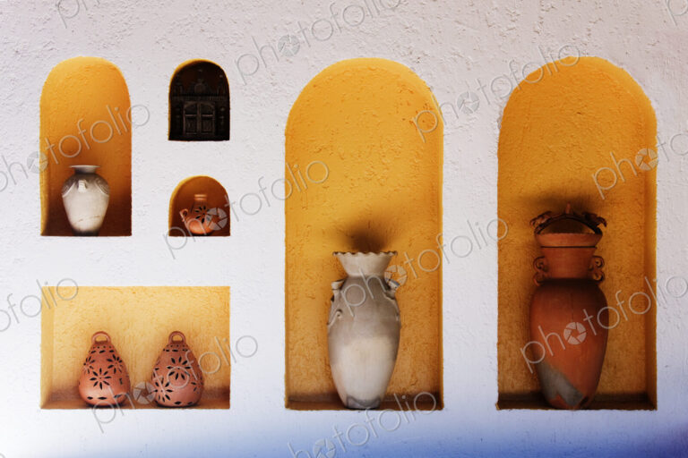 Art Niches with Pottery