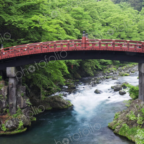 Asian Bridge Crossing a River Asian Bridge Crossing a River