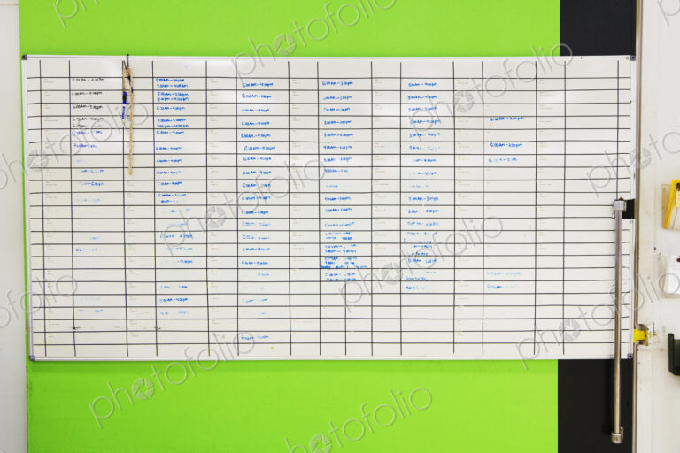 Assignment Board On Green Wall