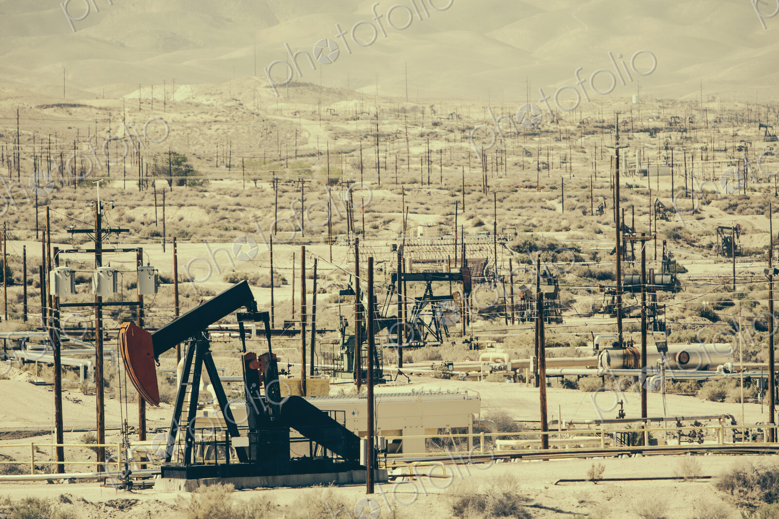At the Midway-Sunset oil fields just outside Bakersfield, crude oil is extracted from…