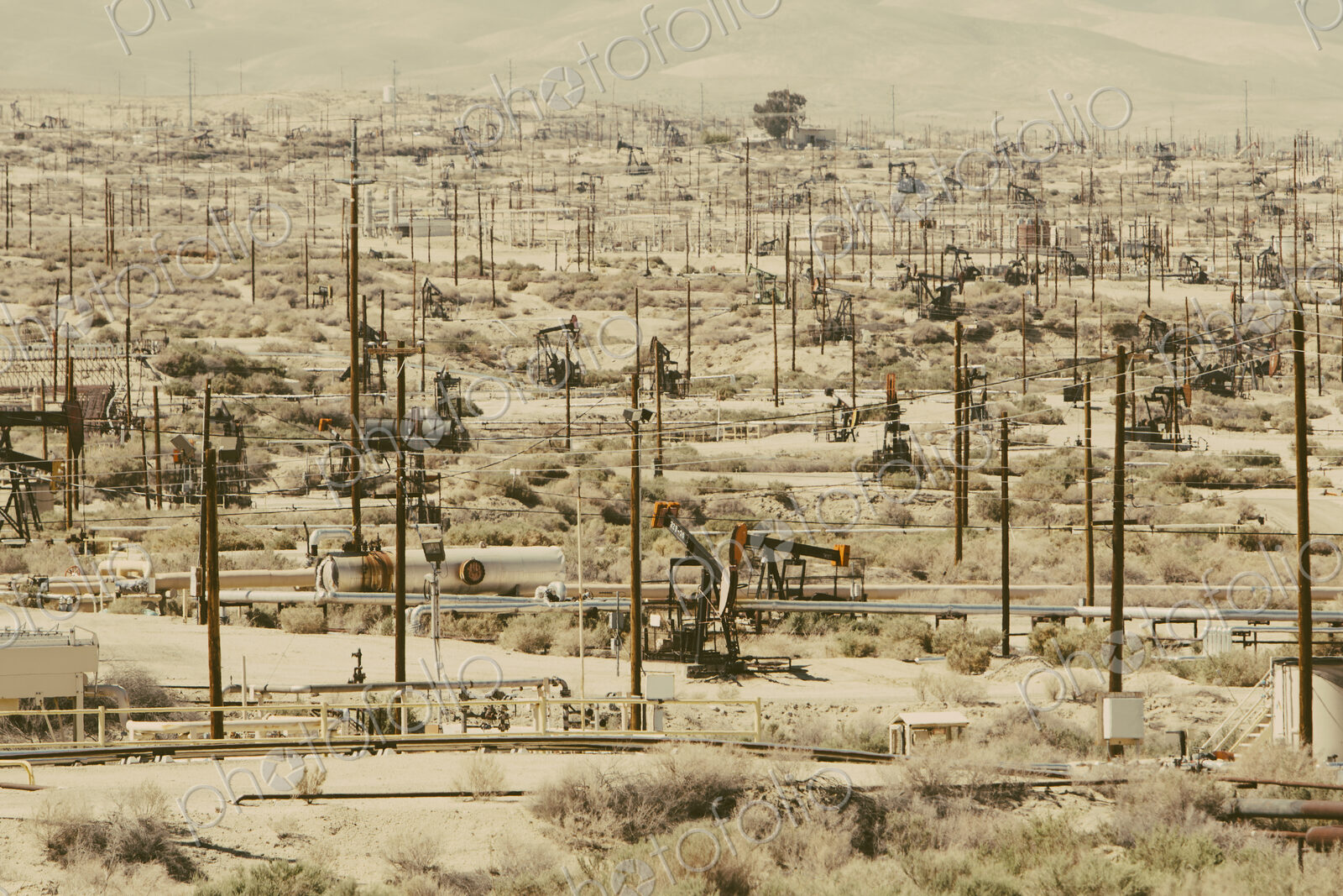 At the Midway-Sunset oil fields outside Bakersfield, crude oil is extracted from…