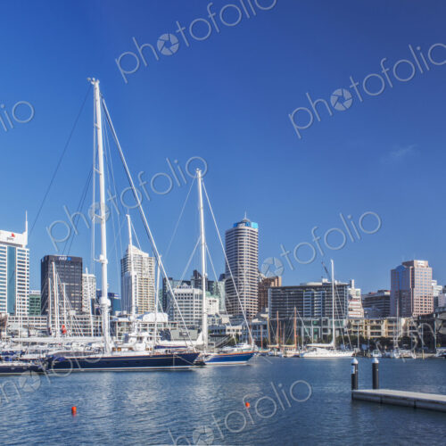 Auckland skyline and harbor, Auckland, New Zealand Auckland skyline and harbor, Auckland, New Zealand