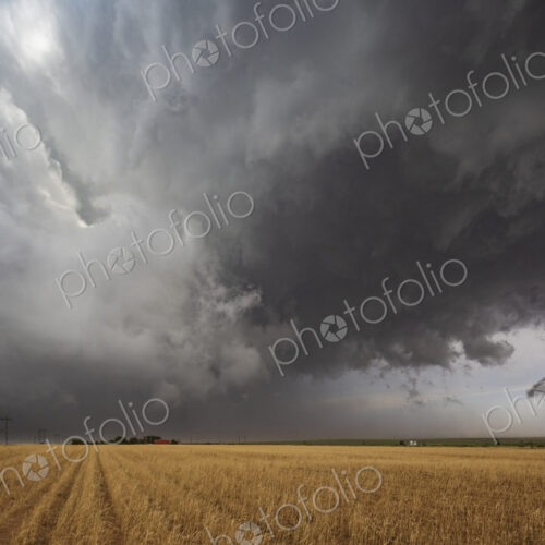 Back Side of a Tornado-Warned Supercell