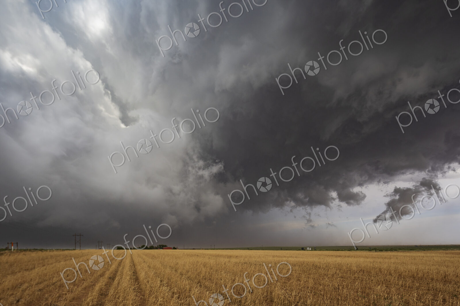 Back Side of a Tornado-Warned Supercell
