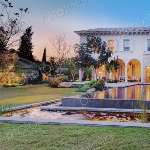 Backyard Of Upscale Residence