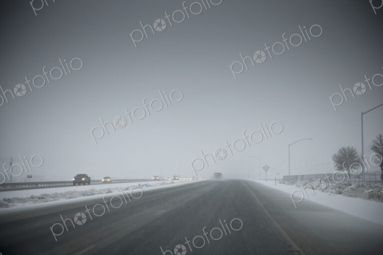 Bad Weather on Freeway