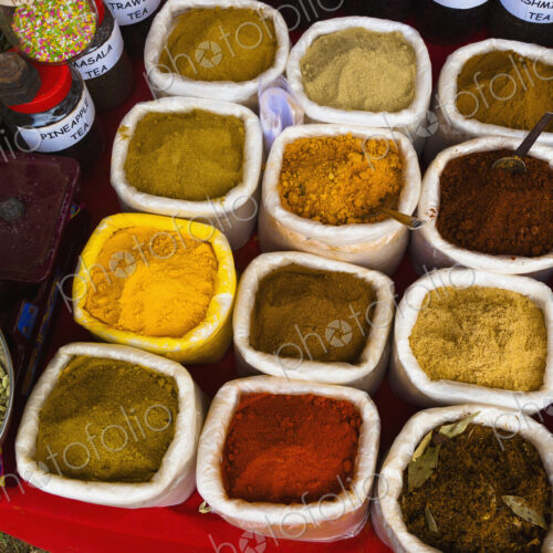 Bags of Indian Spices Bags of Indian Spices