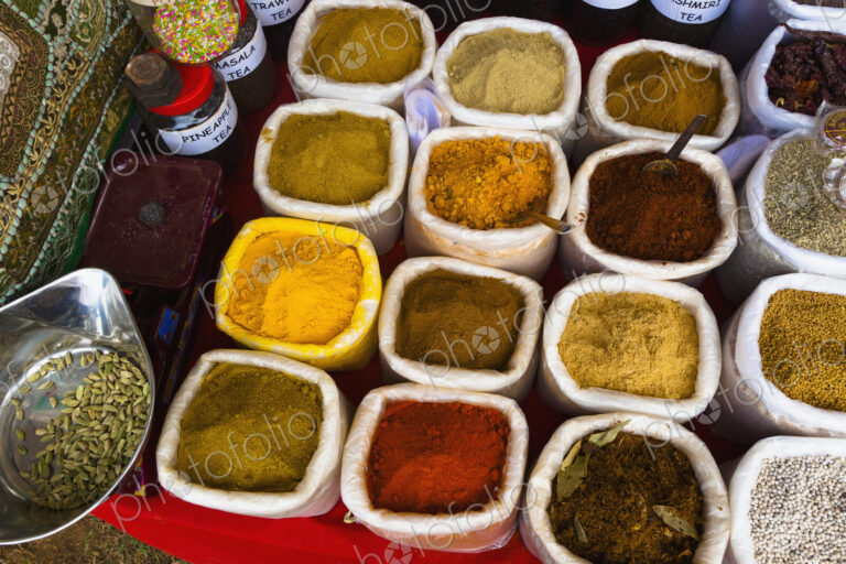 Bags of Indian Spices