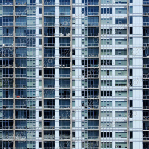 Balconies on modern apartment building
