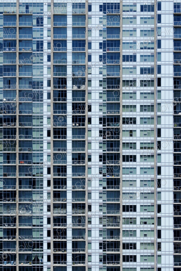 Balconies on modern apartment building