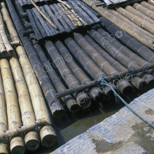 Bamboo Rafts on the Li River