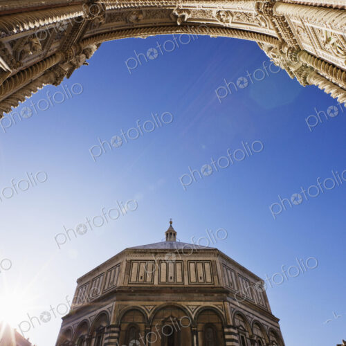 Baptistry and the Duomo from the Duomo Steps