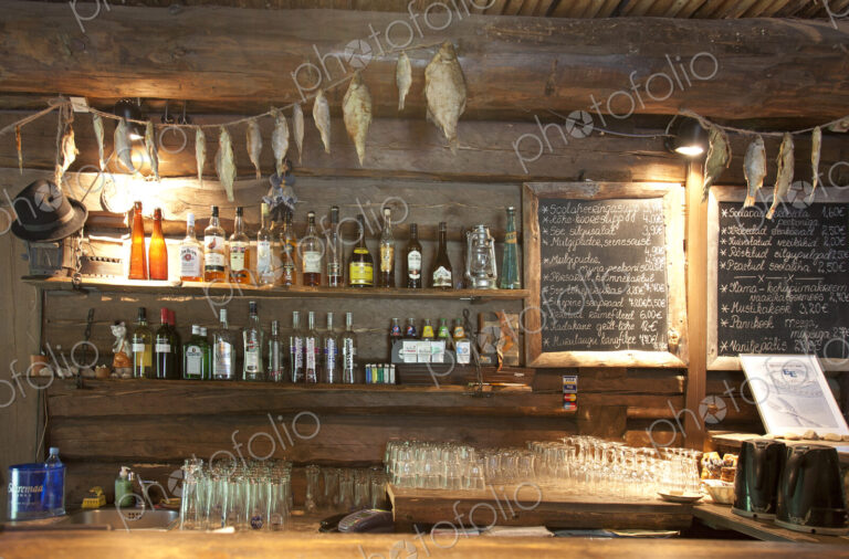 Bar With a Rustic Decor